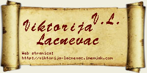 Viktorija Lačnevac vizit kartica
